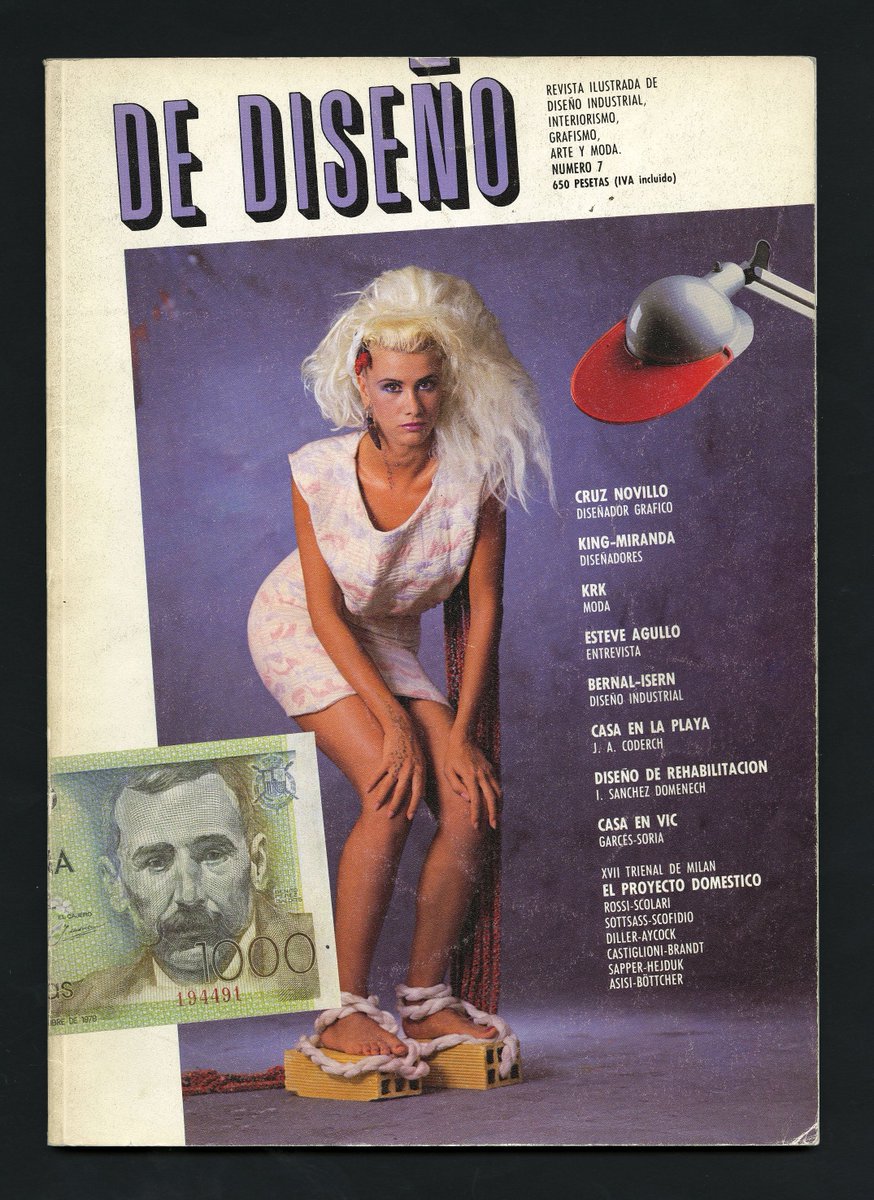 dissenydoc's tweet photo. #7dies7cobertes de #DeDiseño
📆5/7
Núm. 7 (1986)
Coberta: #AlejandroCabrera
De les nostres #revistesdedisseny
De nuestras #revistasdediseño
From our #DesignMagazines
#7days7covers #coverdesign #disseny #diseño #design #dissenyindustrial #dissenygràfic #moda #art #decoració https://t.co/BoYCXFSuH3