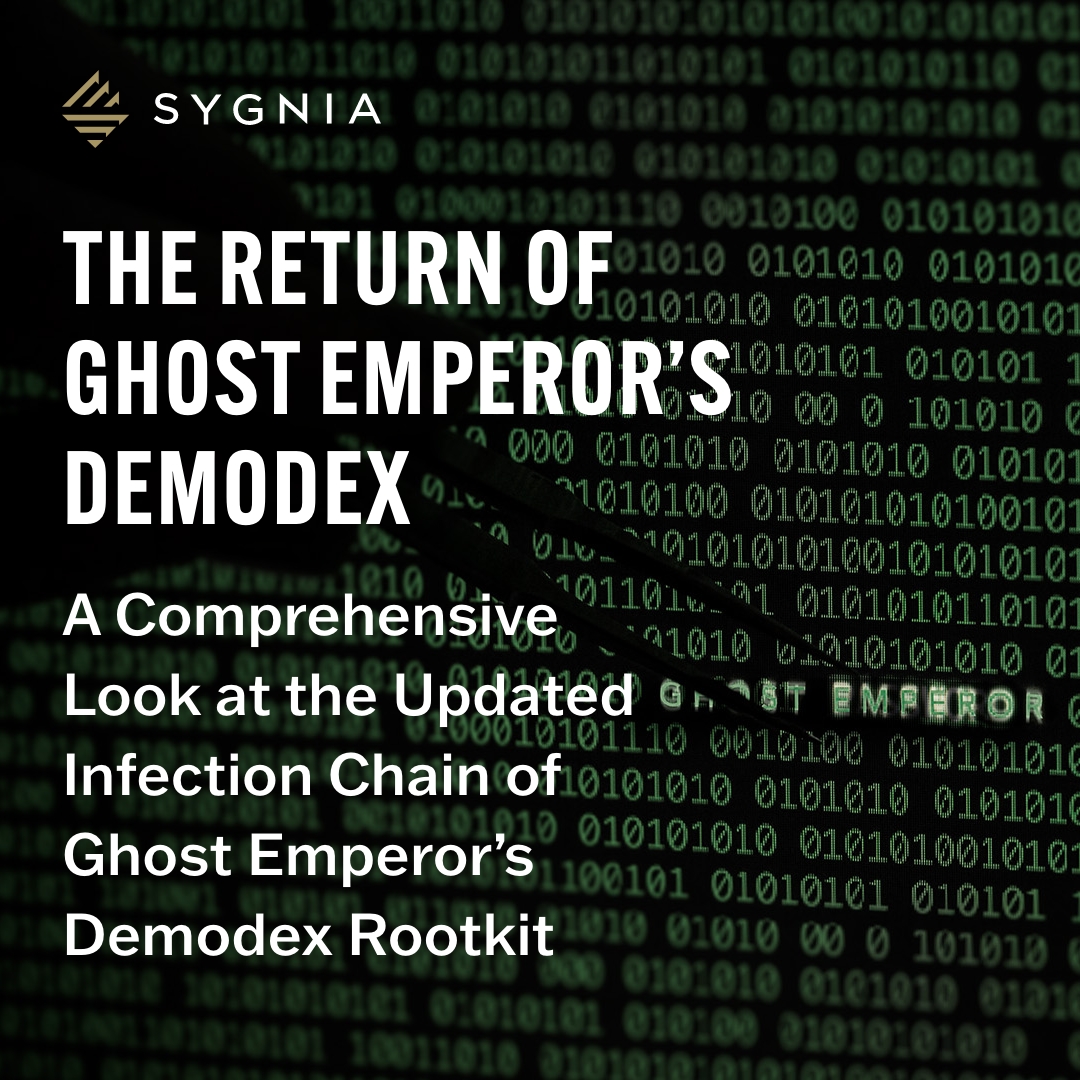 ~GhostEmperor is back! Read Sygnia's latest blog where we describe the new #infectionchain deployed by #GhostEmperor, which includes several loading schemes and various obfuscation techniques utilized by the #threatgroup.

sygnia.co/blog/ghost-emp…