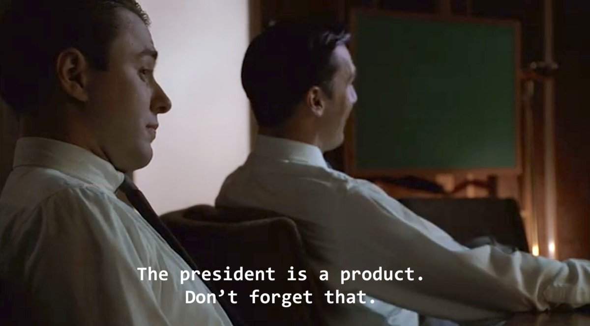 daanblack's tweet photo. The president is a product. Don't forget that.  

Pete Campbell #MadMen https://t.co/rhReQVlD00