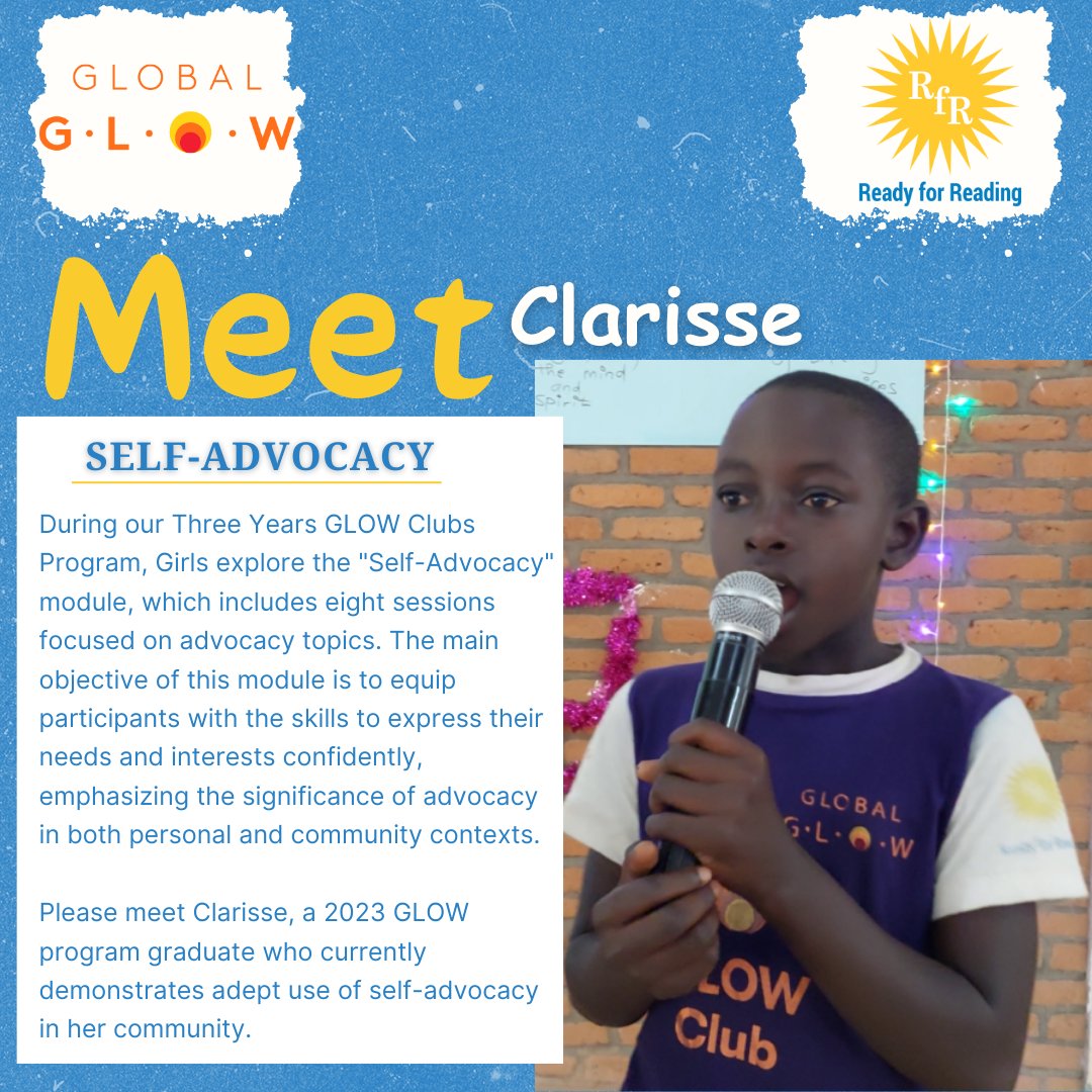 GLOWRwanda's tweet photo. GLOW Club equip girls with the skills to effectively communicate their interests and needs.
#glowclub
#selfadvocacy
#genderequality
#empowerher
#Sheadvocate https://t.co/ogY0q9gj5g