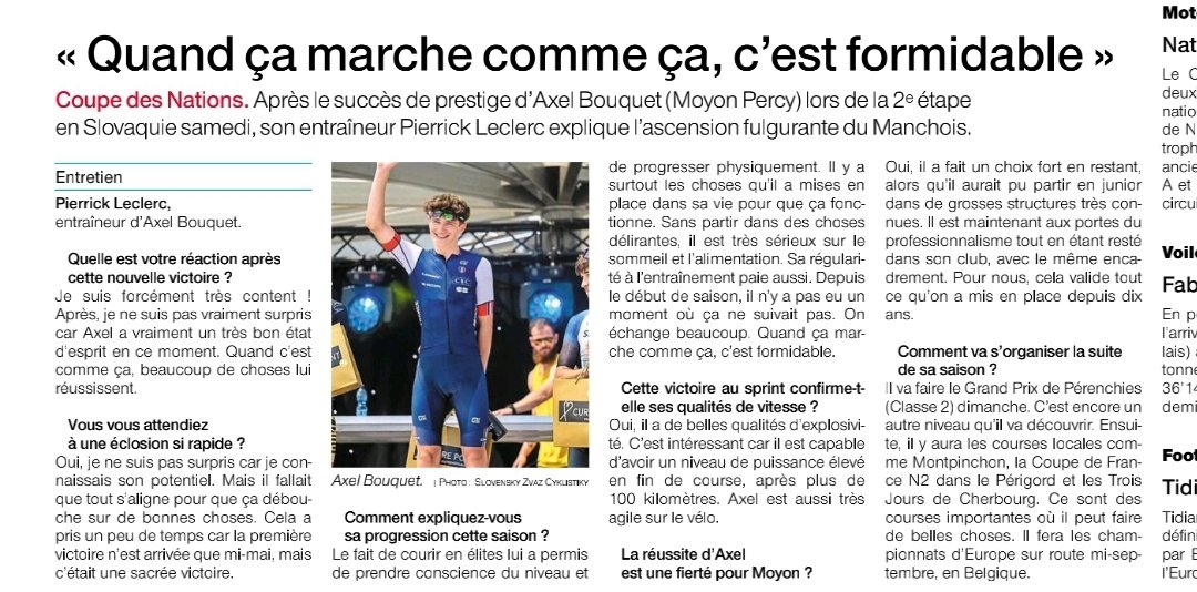 PkLecl's tweet image. Belle semaine ! 😎
Victoire d'Axel en Coupe des Nations U19 samedi et 1ère victoire en Elites, hier soir, avec Joris. 
➡️ pas à pas 🎯