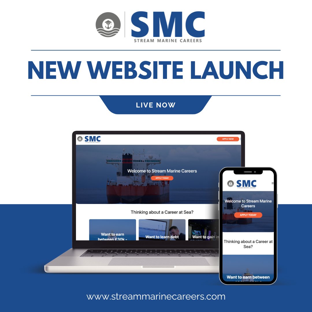 OUR NEW WEBSITE IS LIVE 🖥️🎉

We're extremely proud of the new Stream Marine Careers website, a dedicated resource for aspiring cadets to learn about the industry and choose their career path ⚓

Check it out 👉 streammarinecareers.com