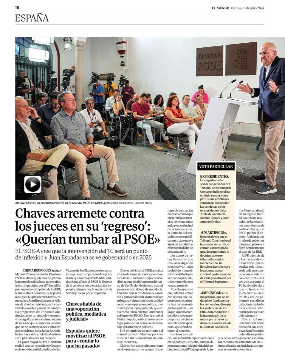 Al PSOE no lo tumbó los jueces, ni la Policía Nacional, ni la Guardia Civil.

Fueron 680 millones de euros defraudados y miles de andaluces cansados de su gestión en Andalucía.

#AndalucíaNoOlvida