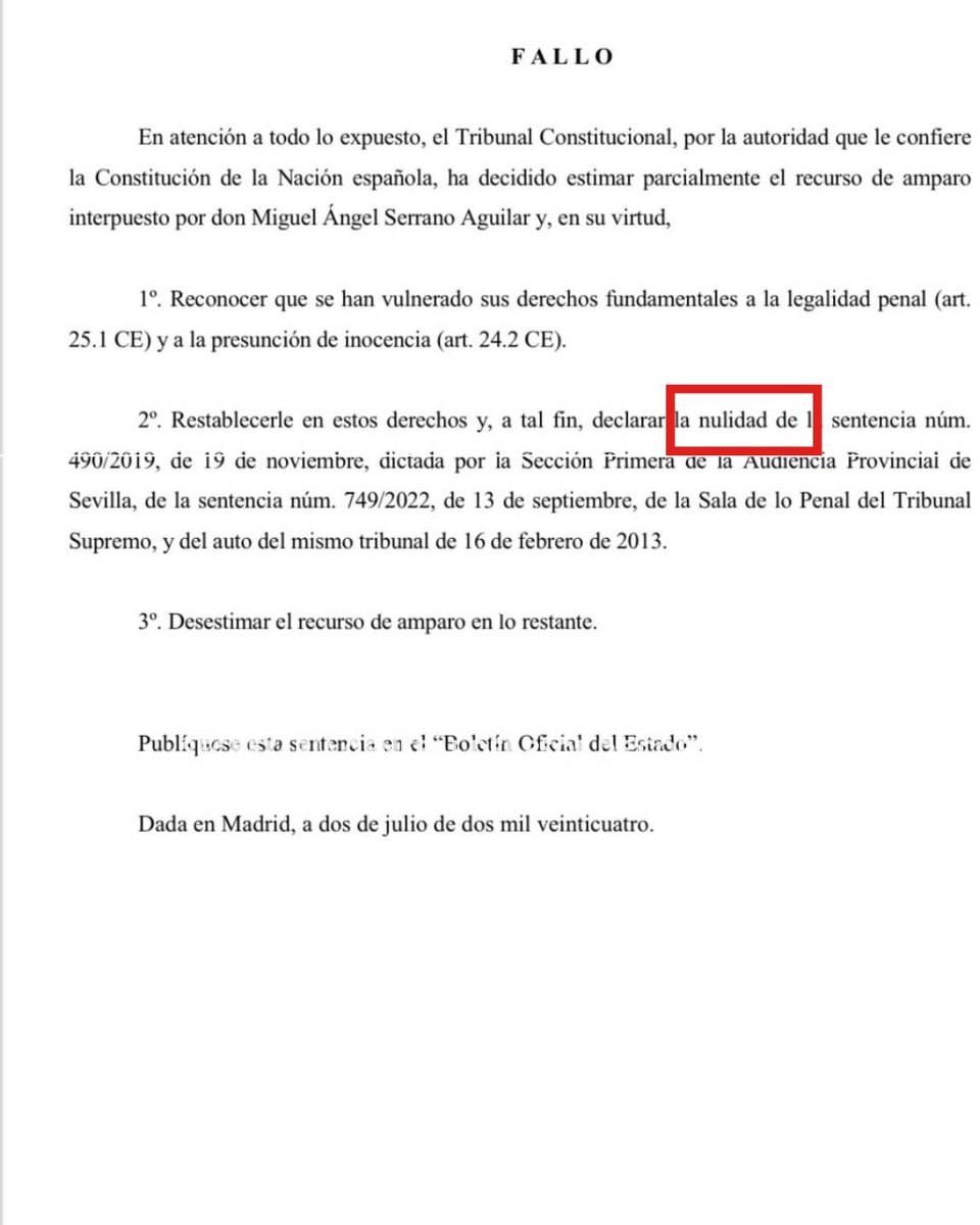PSOE de Andalucía (@psoedeandalucia) on Twitter photo ‼️ INFORMACIÓN IMPORTANTE PARA EL PP DE
<a href="/JuanMa_Moreno/">Juanma Moreno</a>
Como parece que no las habéis comprendido bien, os dejamos algunos de los autos dictados por el TC, en los que se declara la NULIDAD de las sentencias la Audiencia y del TS.
A ver si os enteráis y dejáis de MENTIR. ‼️ INFORMACIÓN IMPORTANTE PARA EL PP DE
<a href="/JuanMa_Moreno/">Juanma Moreno</a>
Como parece que no las habéis comprendido bien, os dejamos algunos de los autos dictados por el TC, en los que se declara la NULIDAD de las sentencias la Audiencia y del TS.
A ver si os enteráis y dejáis de MENTIR.