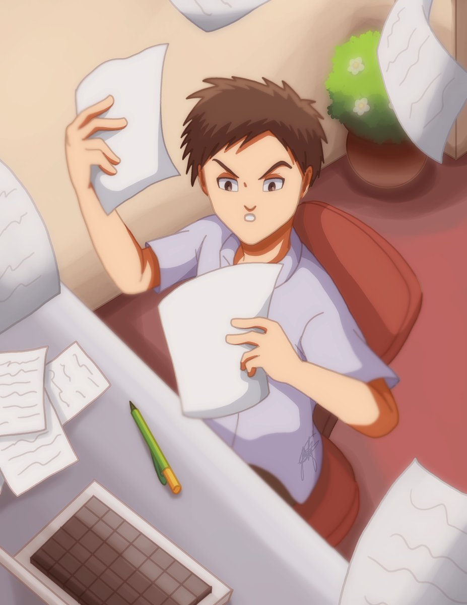 tiquiajomari's tweet photo. Many Paperworks #art #anime #manga #drawing #illustration #digitalart #paperworks #office #working #work https://t.co/2O4p3dvJir