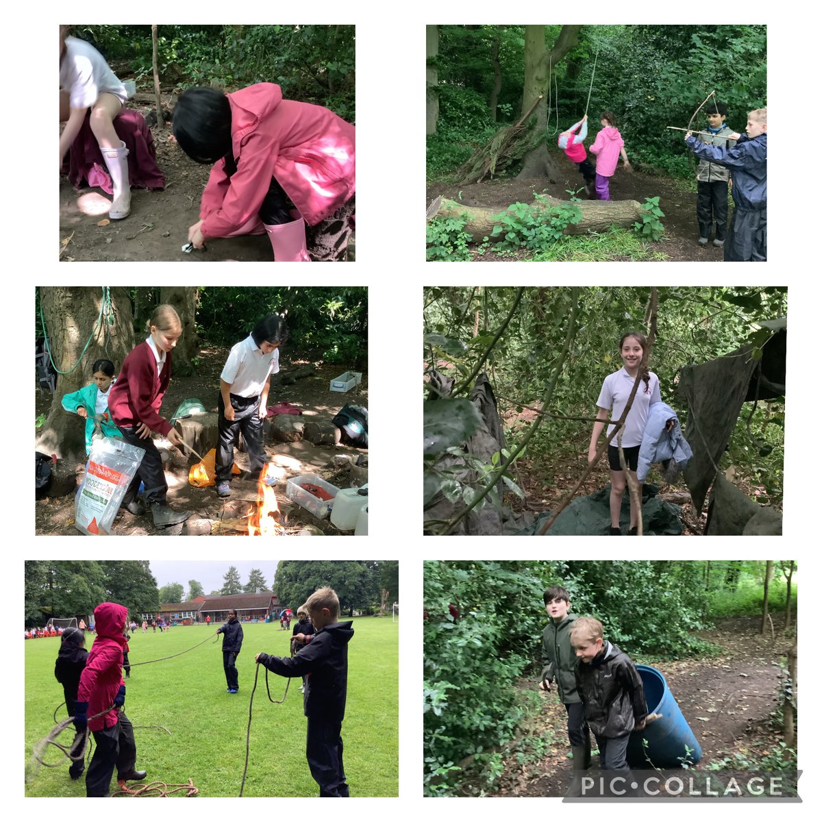 TyntesfieldGL's tweet photo. A compilation of Woody Wanderers photos from our
latest sessions which includes fire making, rope skills, whittling and more! https://t.co/3MUMAAwzKW