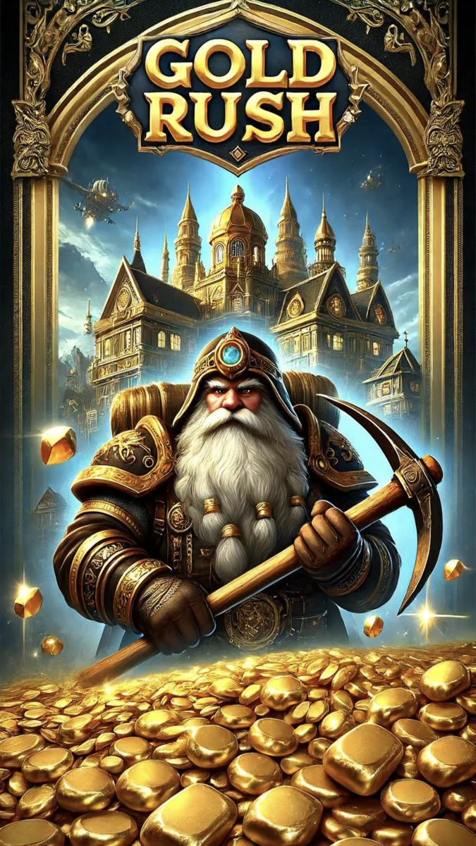 Xsmall_'s tweet photo. Yeni Telegram oyunu  Gold Rush başlamıştır. Arkadaşlarını davet edip sende liderlik sıralama yerini alıp gelecek AirDrop’tan payını al
Aşağıdaki linkten kayıt olabilirsin ;)
https://t.co/rIVGn9O9Mh

#Goldrush #airdropcoins #ödül #kripto #CatsAreFamily #BlumPoints #hamster_kombat https://t.co/VfLENFSr4V