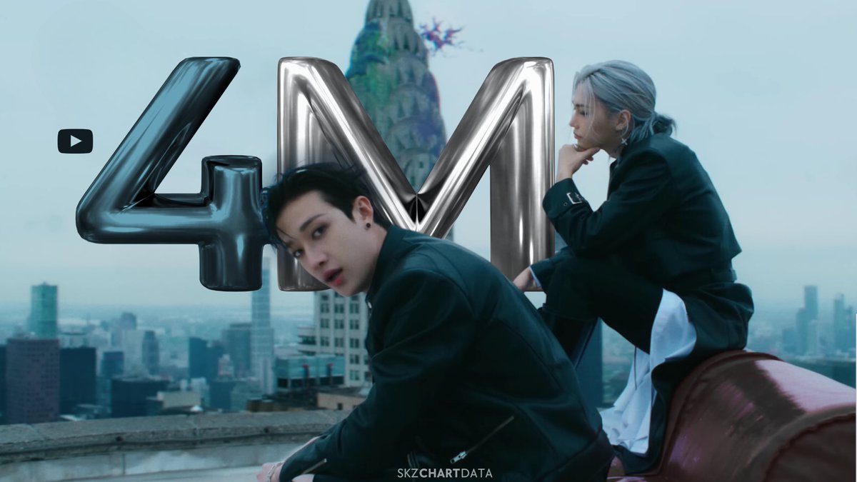 skzchartdata's tweet photo. "Chk Chk Boom" M/V has now surpassed 4,000,000 (4M) views on YouTube. It is their fastest M/V to surpass this milestone!

#1 Chk Chk Boom — 4h 30min 🆕️🥠
#2 LALALALA — 5h 29min
#3 Thunderous — 5h 41min

▶️ https://t.co/kz4phKyQ8V

@Stray_Kids #StrayKids #스트레이키즈 https://t.co/CpJqcgjX8Q