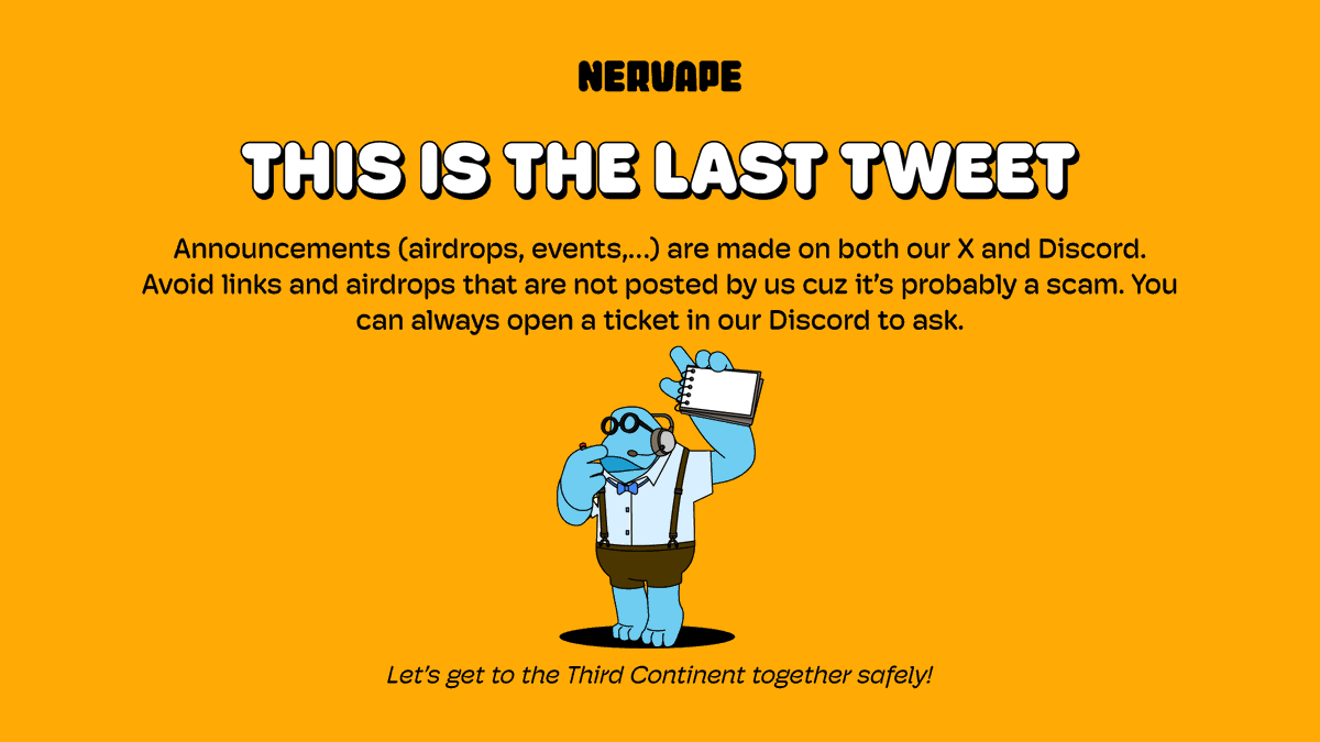 Nervapes's tweet photo. That was just the first half of July with lots more still to come for the second half! Keep up to Ape by following the links here -> https://t.co/0n5Yrvocxh
Stay cool Nervapes!
#Nervape #NervapeRecap #BiWeekly #DOB #NFT #BTC #Bitcoin #CKB #DigitalArt #creativestudio https://t.co/Xluju22yW8