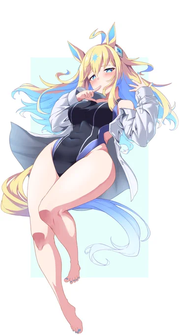 #ウマ娘#ネオユニヴァース夏コミで出すネオユニアクスタの絵で候 