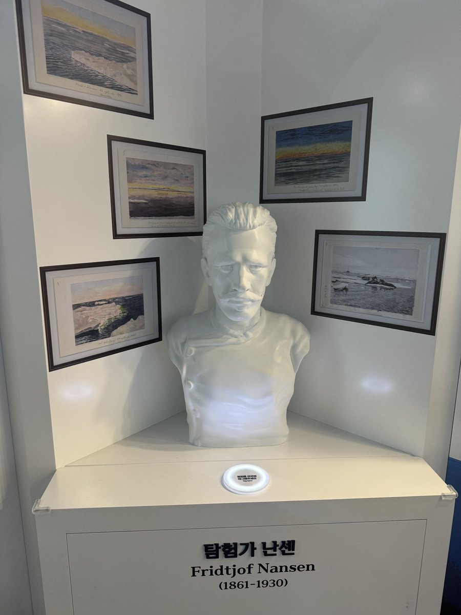 FramMuseum's tweet image. A wonderful new exhibtion on Science in the Polar Regions opened today at National Ocean Science Museum in Uljin, South Korea. Great to see that #fridtjofnansen and #fram still inspire #polarscientists after 130 years. @AnneKOvind @NorskPolar @NorwayMFA @ArcticSAONorway