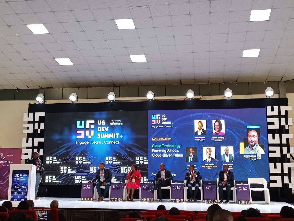 Sylvia Boonabaana (@sylviaboona2) on Twitter photo Panel discussion - 'Cloud Technology: Powering Africa's Cloud-Driven Future' <a href="/ug_devsummit/">Uganda Developer Summit</a>
What's the opportunity in using cloud technologies and how do we overcome the challenges that come with it?
Where are we, as Africa, in providing our own cloud services?
<a href="/refactory_acad/">Refactory Academy</a> Panel discussion - 'Cloud Technology: Powering Africa's Cloud-Driven Future' <a href="/ug_devsummit/">Uganda Developer Summit</a>
What's the opportunity in using cloud technologies and how do we overcome the challenges that come with it?
Where are we, as Africa, in providing our own cloud services?
<a href="/refactory_acad/">Refactory Academy</a>
