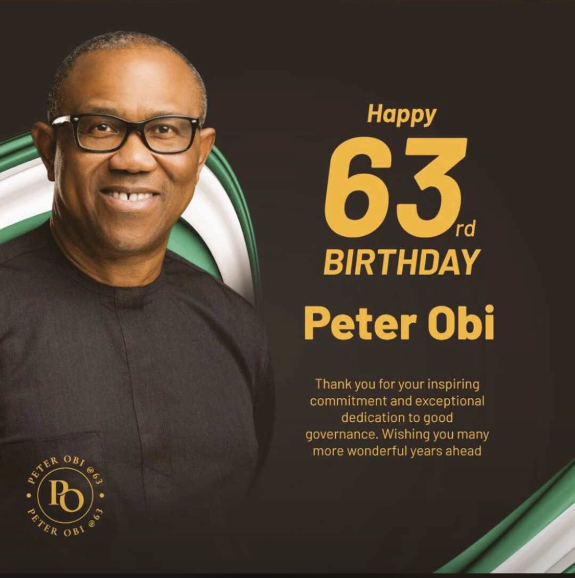 CANwosu1's tweet photo. Happy birthday to a man who has integrity, has conquered greed and gives me hope of a better Nigeria 💪🏽. @PeterObi, I hail you on this day &amp; I pray that God gives you the strength &amp; grace to continue improving the lives of Nigerians and giving hope to those who have lost hope. https://t.co/hxhO2h2OLu