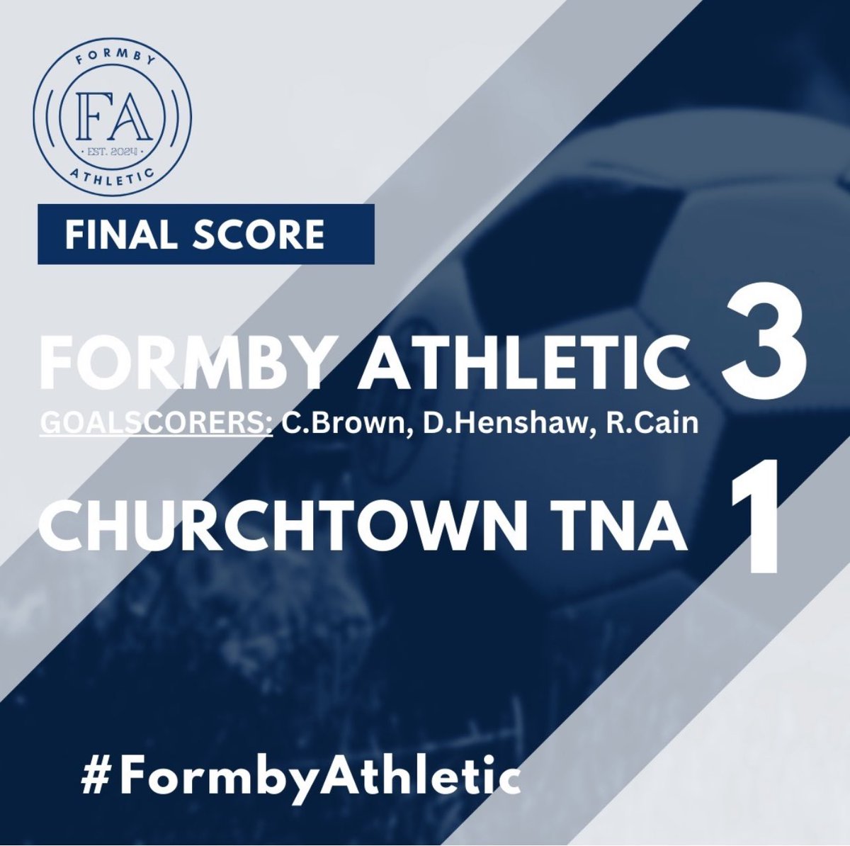 It was the start of our pre-season games last Sunday which saw us come up against Churchtown TNA - it was the first attempt of trying to implement some new ideas which in parts worked very well and saw the lads win 3-1