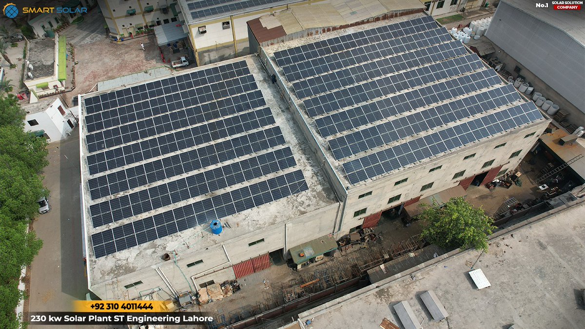SmartSolarPak's tweet photo. 230 KW Solar System ST Engineering Complete Installation
#SmartSolar #Solar #SolarPanels
For more details please contact 0311-4011444 https://t.co/XETmdkSdpa