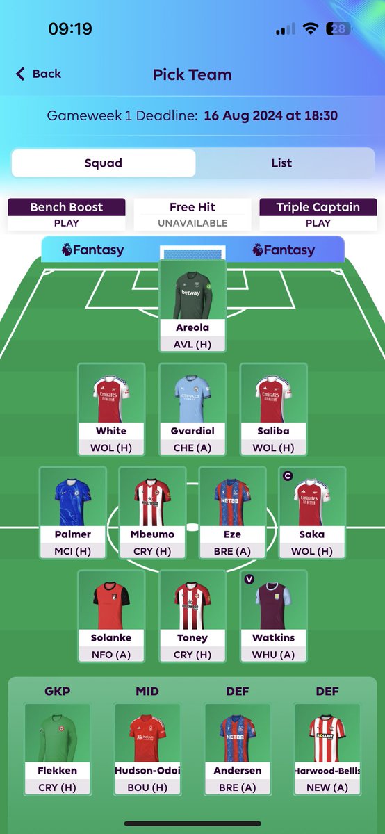 ETH44N_S's tweet photo. @FPL__Raptor Tried to do a draft with haaland but would be too hard to fit other good players in and making transfers in the future gw https://t.co/JkOQHhFcFj