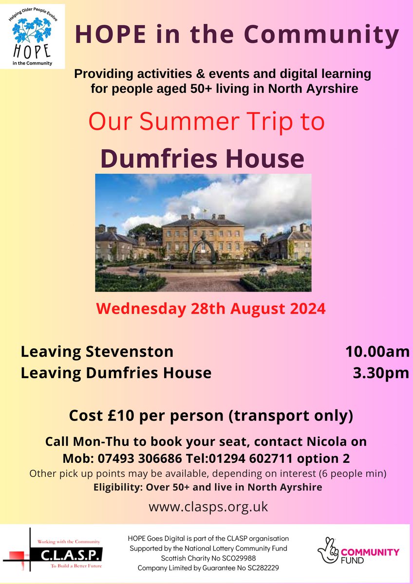 CLASP_Project's tweet image. Why not join us on our wee trip to Dumfries House