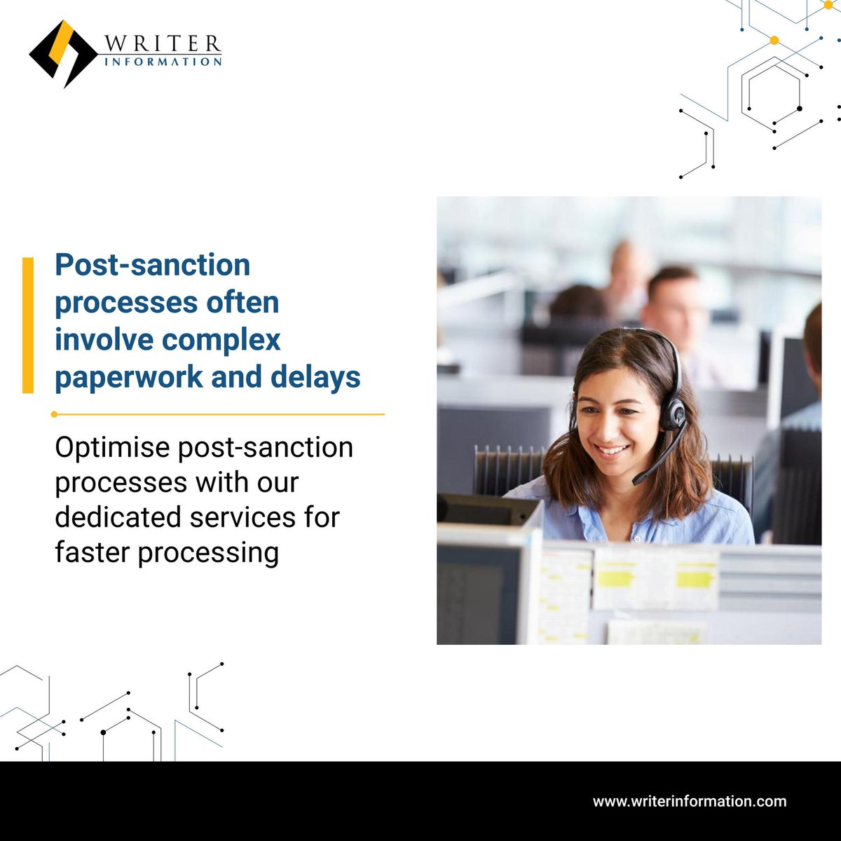 WI_Tweets's tweet photo. Post-sanction processes often lead to complex paperwork and delays. Streamline them with our dedicated services for faster, more efficient processing.
Know more: https://t.co/Kt4s0sBFxY
#postsaction #bps #bpmservices #contactcentre #srilanka #dubai #bangladesh #uae #uk #ksa https://t.co/2gzVAIEo5c