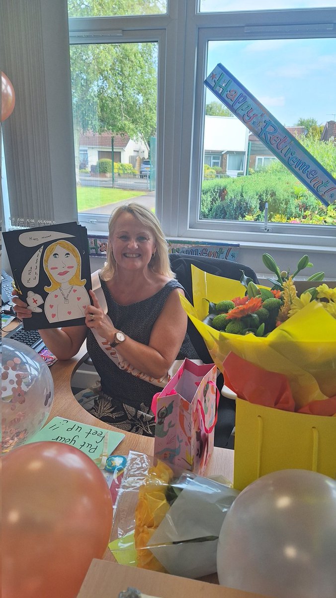 And today the legend Mrs McBride retires (early) after 27 years at St Thomas More