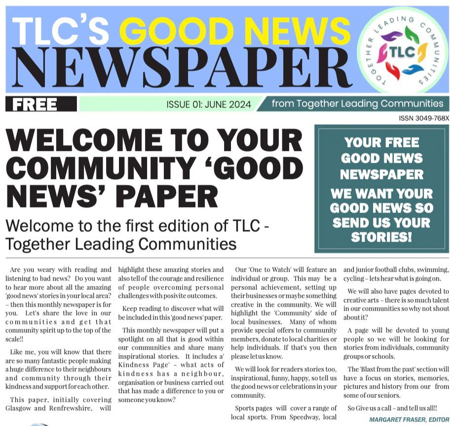 We were delighted to be featured in the first 'Good News Newspaper' by Together Leading Communities last month! Thank you to the Editor, and Merchants House member, Margaret Fraser for covering the charitable work that we undertake.

Read it here: buff.ly/4cOqBZy