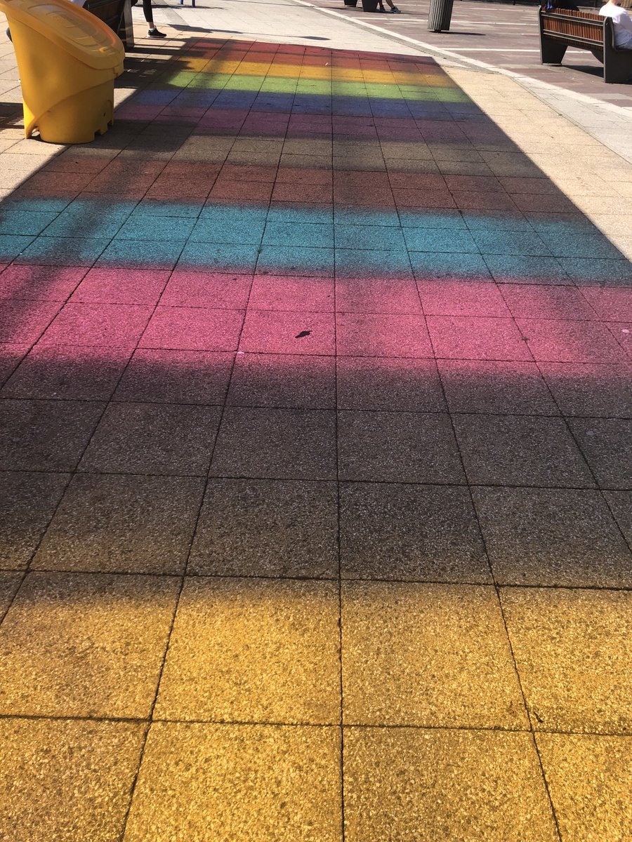 Always brings me such joy to see the pride flag shining in the sun ☀️