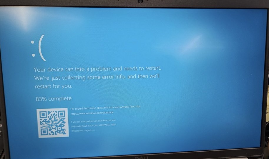 MdKarimDidar's tweet photo. If you're getting a blue screen issue on your windows 10 PC
And stuck on a restart loop, 
don't worry.
You're not alone. 
Worldwide issue apparently due to some CrowdStrike update.
#windows 
#bluescreen
#windowsbluescreen https://t.co/8N3KnHGqYV