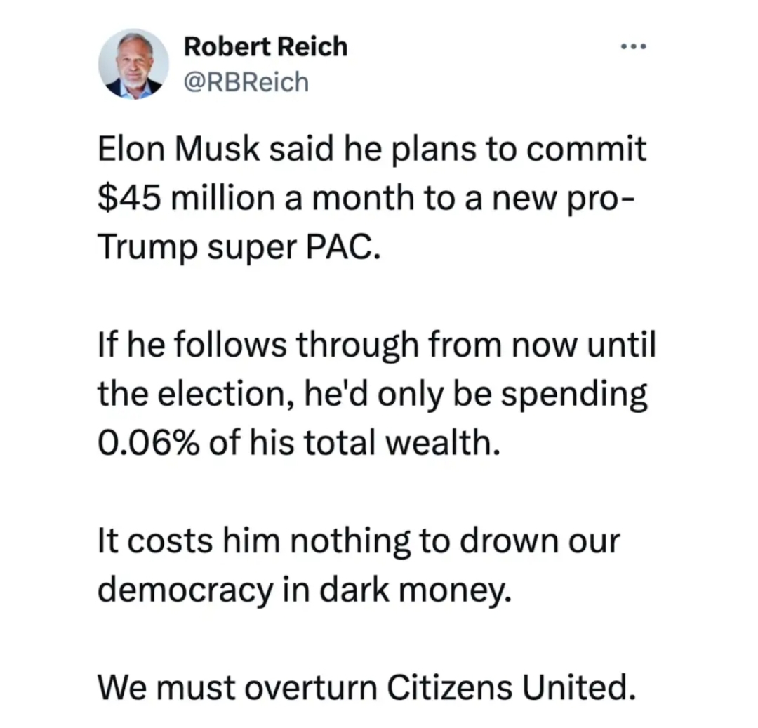 ConnectingODots's tweet image. 👉TAX ELON👈 It's War!
Full video, feat. Ox Elon, @RBReich, @SenWarren, Farmer Joe and friends

Robert Reich is being divisive, deceitful and hatemongering again (aka being himself). 
To push back, for the first time on X, here's the full "TAX @ELONMUSK!" video

1/