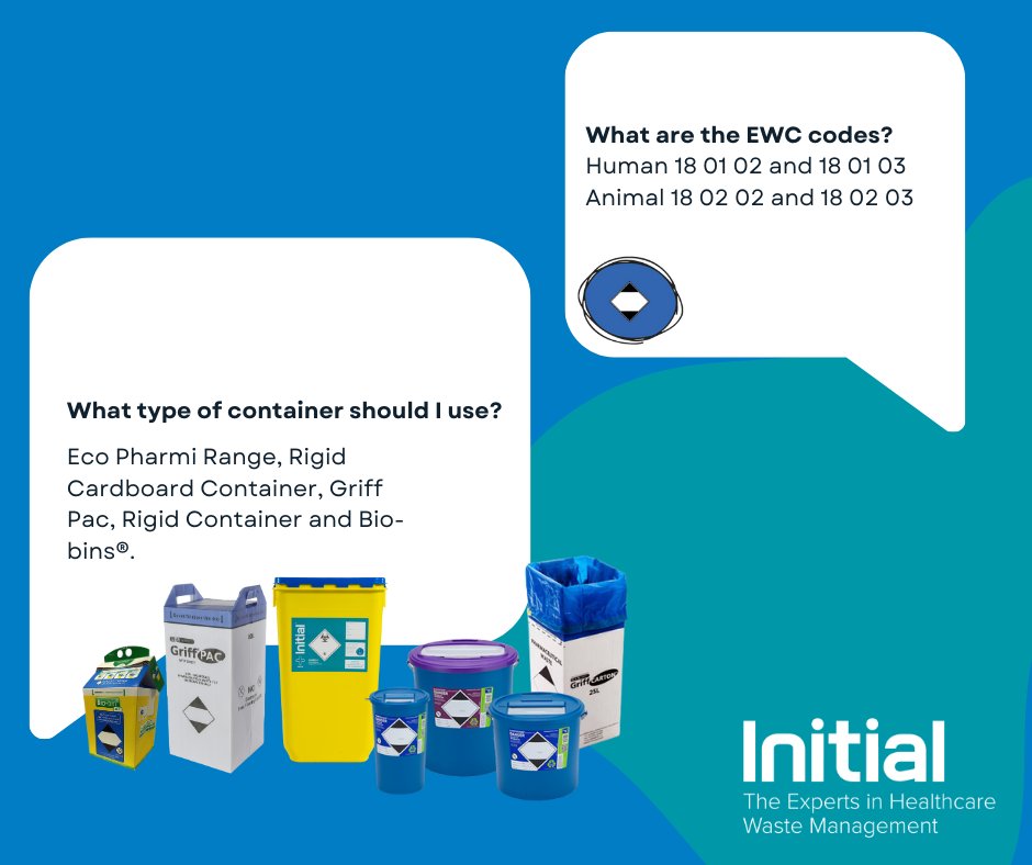 The blue medicinal waste stream is for non-hazardous medicines and denatured drugs that require disposal and pose no risk of containing cytotoxic or cytostatic properties. This waste stream requires disposal by incineration.
initial.co.uk/colour-coding-…
#FollowtheColourcode