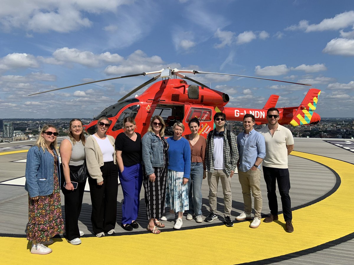 Earlier this week <a href="/LDNairamb/">London's Air Ambulance Charity</a> #charity invited a group from <a href="/BoltBurdonKemp/">Bolt Burdon Kemp</a> to visit the helipad at Royal London Hospital. We could not have picked a better day ☀️ 🚁
