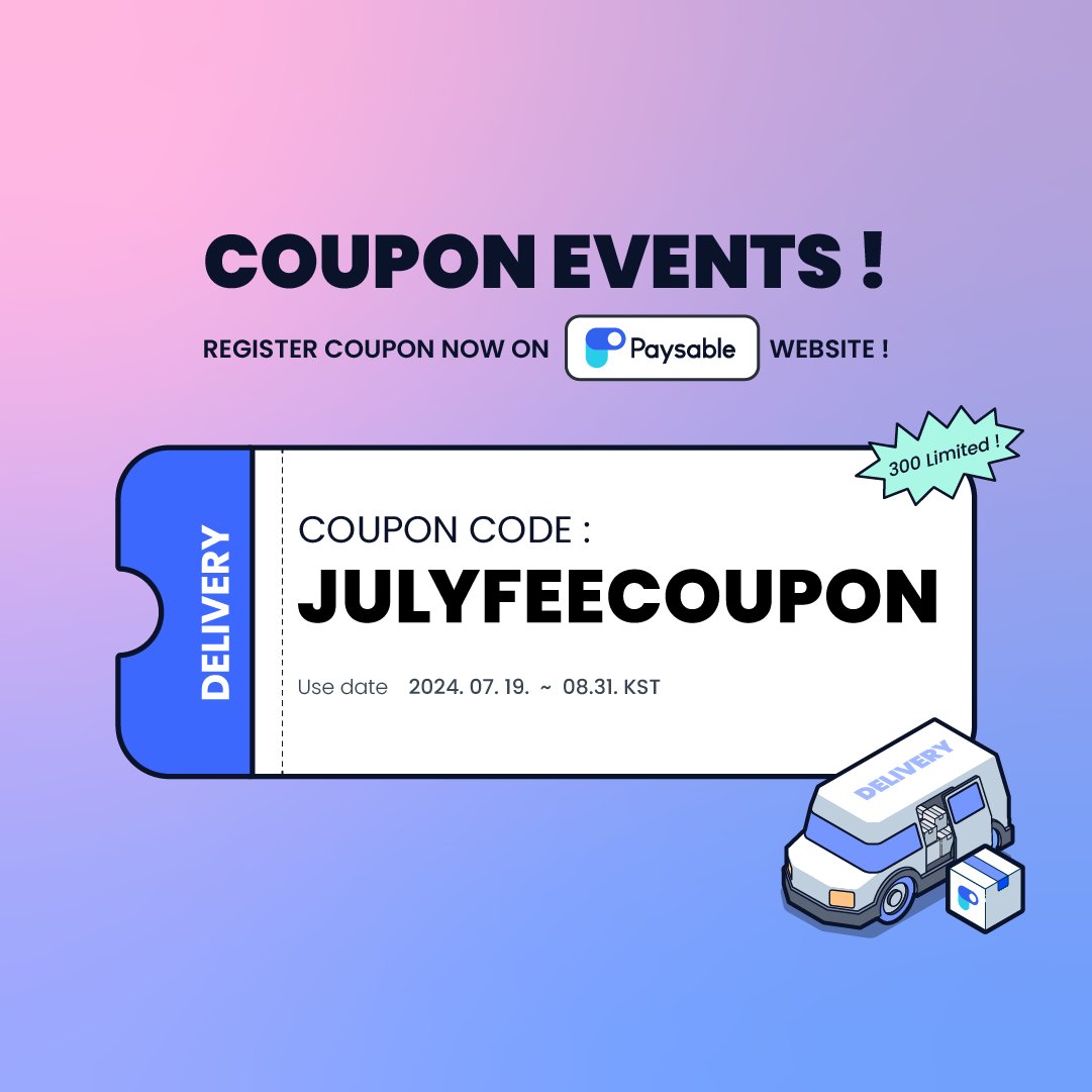 paysable_korea's tweet photo. 🎉SKZ,BTS JIMIN GIVEAWAY EVENT🎉

⏰ Event closed: On Aug 31[AM 12:00 (KST)]
🎉ONLY 1 Winner
*We’ll announce a winner on Sep 02

❤️‍🔥How to Participate❤️‍🔥
1.⬇️ Join Paysable⬇️
https://t.co/QW2qK5ogqG
2. Follow Paysable TWT and Like the Post💙
3. Retweet the post
4. Leave a comment🫶
- Paysable personal code
- (option)What event do you want?

✈️Shipping fee:
Shipping fee and and customs duty are not included in the reward.

🎉Paysable Delivery Coupon Event (post 2p)🎉
Only the first 300 customers can get delivery discount coupon!
Please check our another post about the delivery coupon for the details🥰
.
#paysable #event #bts #jimin #skz #straykids #coupon #kproxy #kaddy #kpop