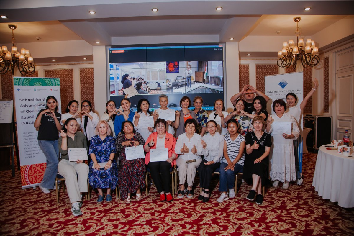 Crossroads Central Asia (@crossroads__ca) on Twitter photo Executive Director <a href="/AijanCo/">Dr. Aijan Sharshenova</a> completed a course on #genderequality advocacy organised by #GSD_CSI
<a href="/ucentralasia/">University of Central Asia</a> Executive Director <a href="/AijanCo/">Dr. Aijan Sharshenova</a> completed a course on #genderequality advocacy organised by #GSD_CSI
<a href="/ucentralasia/">University of Central Asia</a>