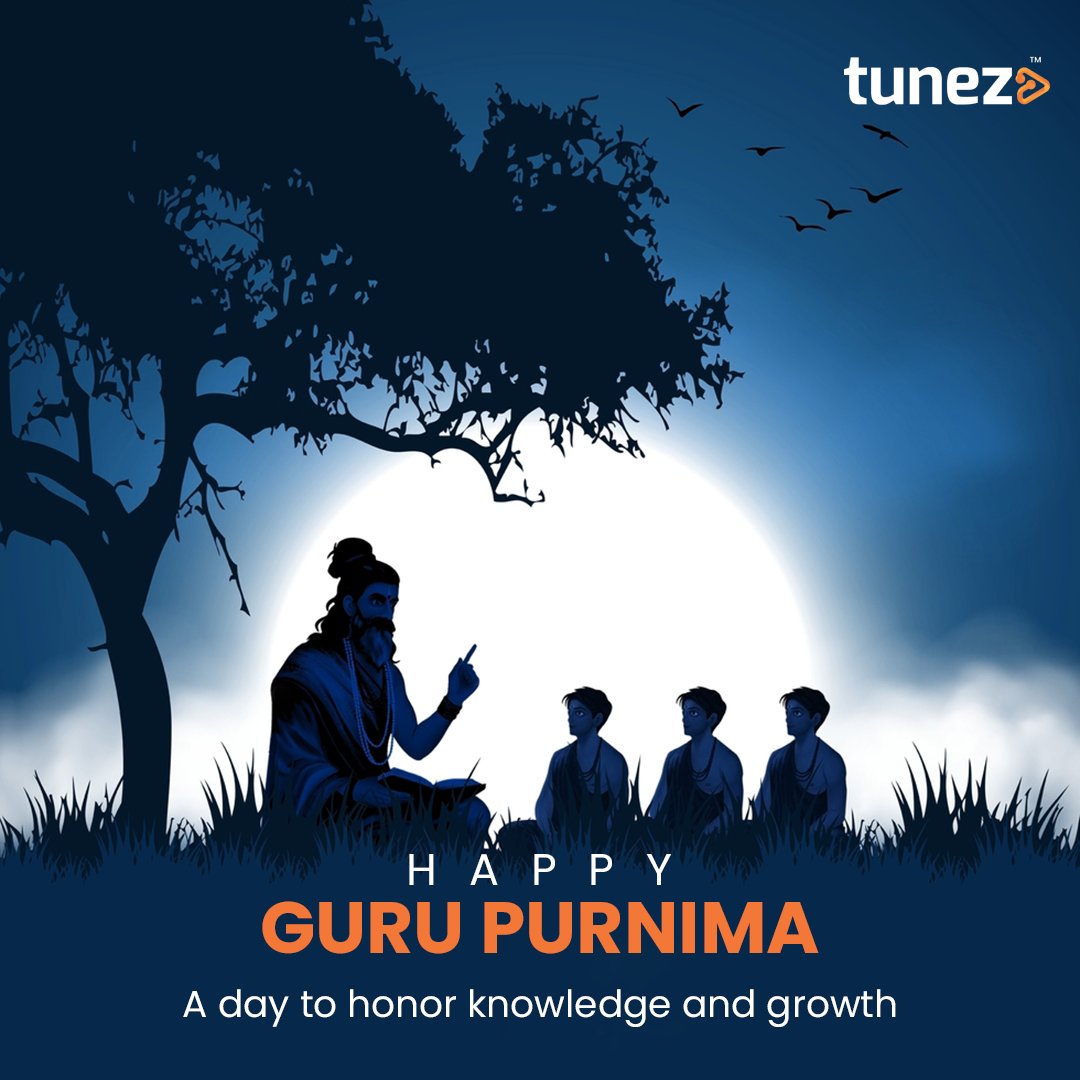 tunez_go's tweet image. Wishing everyone a blessed Guru Purnima! May we always find inspiration and wisdom in the teachings of our gurus.

#GuruPurnima #GuruPurnima2024 #Tunez #Gotunez