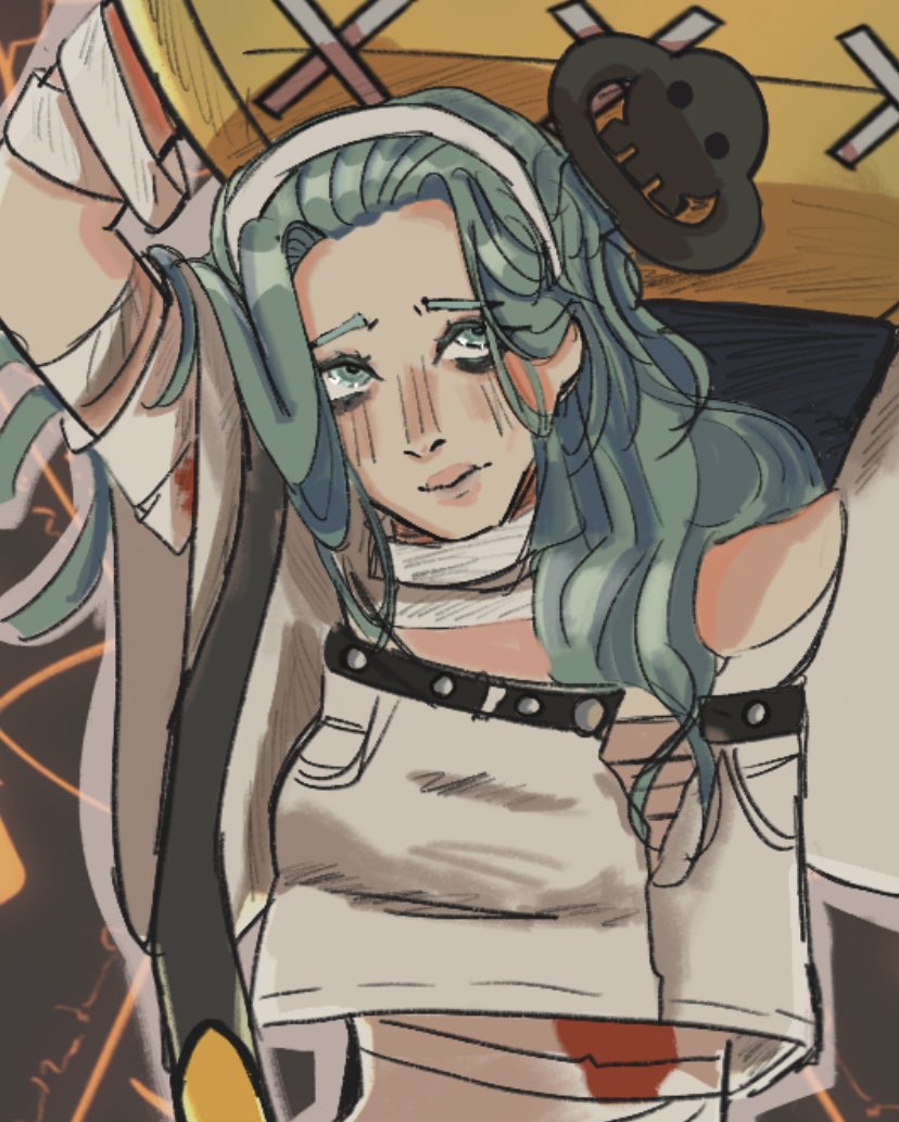 wifeofmalenia's tweet photo. im done with it y’all 🙏 this took about likeeee 13hrs total ?? super fun :3 

Full pic + face close ups 

tags - 
#ABA #abacelsus #Paracelsus #GGST https://t.co/yUDt2VguTf