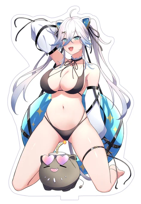 #C104 新刊告知 その2 獅白ぼたんさん水着アクリルスタンド(15cm) メロンブックスさんにて通販予約開始!  
