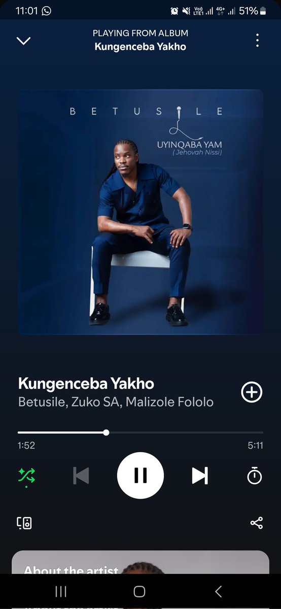 New one from <a href="/Betusile_Mcinga/">Betusile Mcinga #NgenaNoah</a> featuring <a href="/zuko_sa1/">@zuko_sa UMKHONTO💿</a> and Malizole Fololo , a very beautiful message, you don't have to be a gospel music fan to enjoy this one!

open.spotify.com/track/51SoNQB2…

music.apple.com/za/album/kunge…