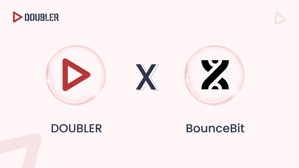 Doubler is partnering up with @bounce_bit to bring yield strategies to BTC  asset and BTC ecosystems. BounceBit is a BTC restaking chain with an  innovative CeDefi framework. Through a CeFi + DeFi