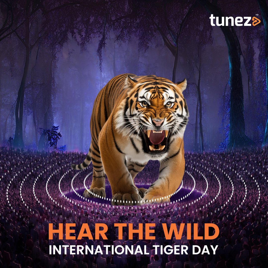tunez_go's tweet image. Join us in raising awareness for tiger conservation on International Tiger Day.

#TigerDay #InternationalTigerDay #Tunez #Gotunez