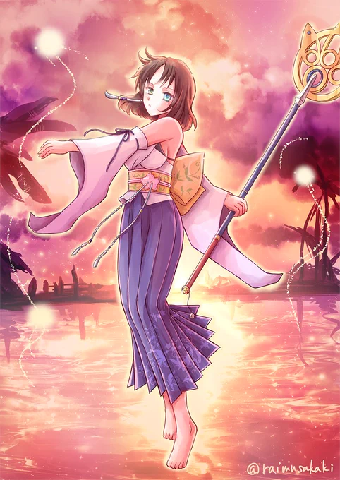 遡れなかった過去絵ですが、FF10、23周年おめでとうございます#FF10 #FF10_23周年 #FF10_23rd 
