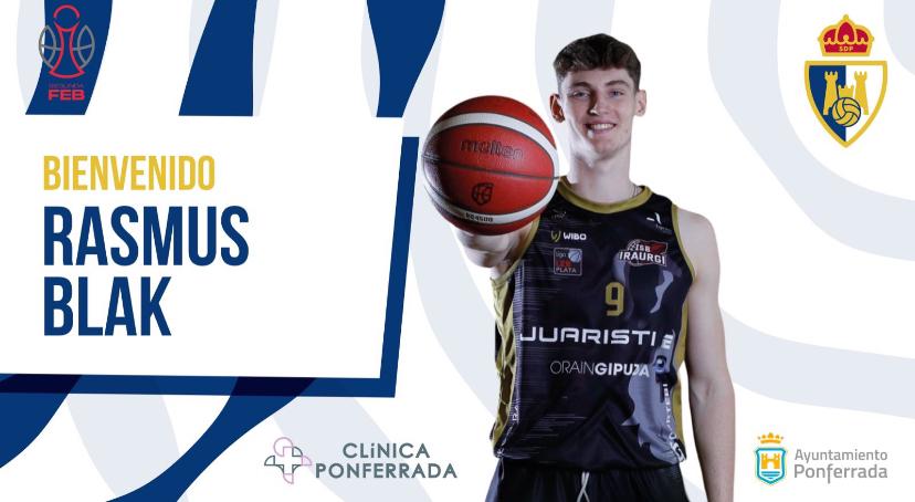🚨 Mercado #SegundaFEB: <a href="/Rasmus9Blak/">Rasmus Blak Møller</a>, sangre danesa para el Clínica Ponferrada SDP

▶️ Un jugador con experiencia para <a href="/baloncestoSDP/">Clínica Ponferrada SDP</a> y que conoce el juego que hay en la liga.

🗓️ 2002 | 📏 2,00 m.
⛹️‍♂️ Ala-pívot | 🌍 Danés 

📝 Más información ⬇️
feb.es/2024/7/19/balo…