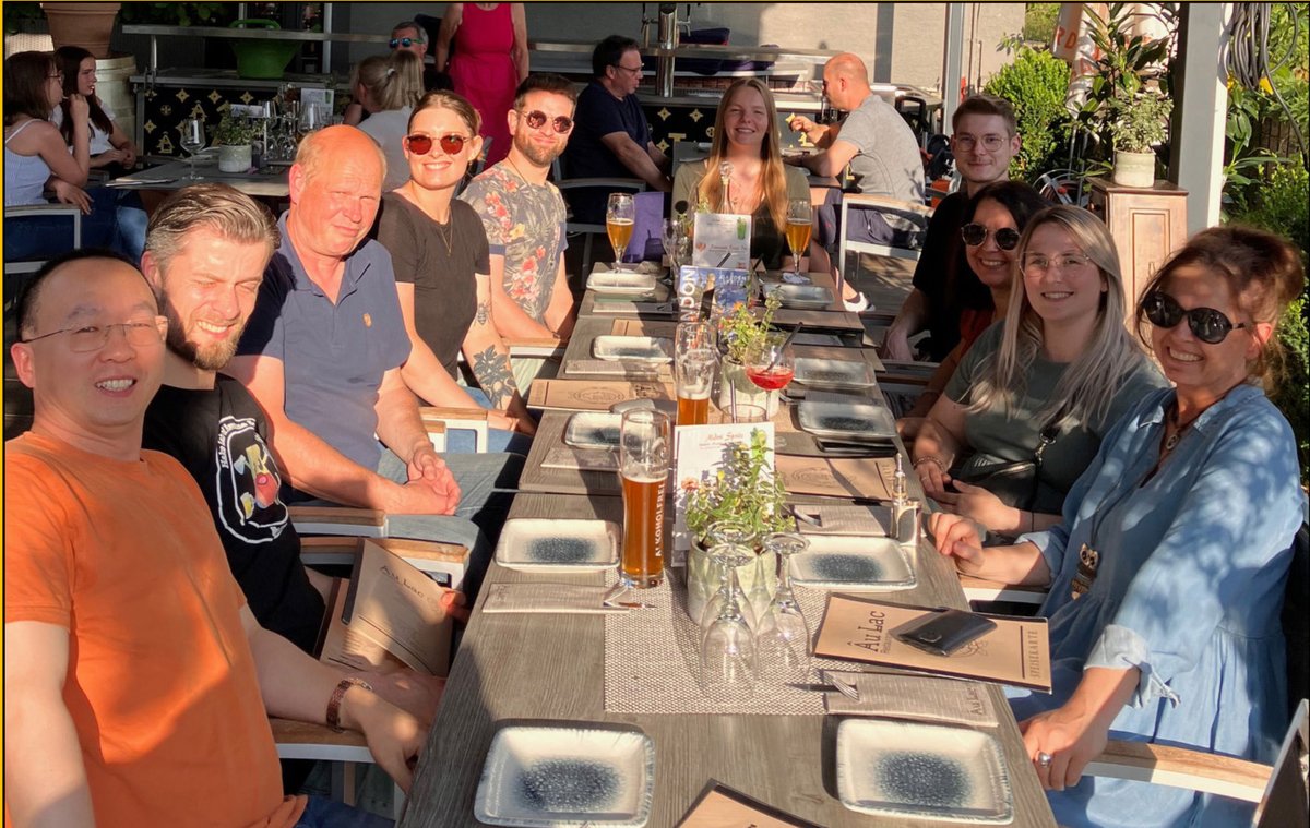 Hake_Chromatin's tweet photo. As every year, this amazing group got new inspiration at our employee talks. Reinforced as team and “scientific family”, this stimulating day ended with a wonderful and very fun dinner next to the river Lahn. https://t.co/h6mITJ6COz