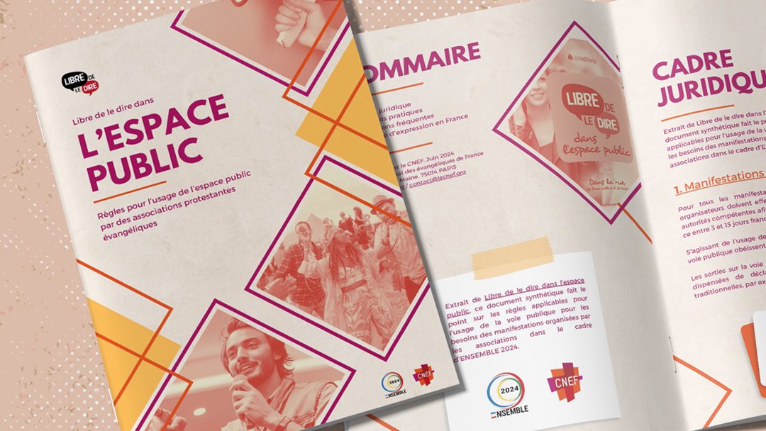 comcnef's tweet photo. 🗨️ Libre de le dire dans l'espace public.
À l'approche des Jeux olympiques 2024, le CNEF propose un livret qui fait le point sur l’usage de l'espace public par des protestants évangéliques.
#laïcité #LDLD @lecnef #Paris2024
✅ Téléchargement gratuit : https://t.co/G1NHBHSroG https://t.co/DgJFIj5HzY