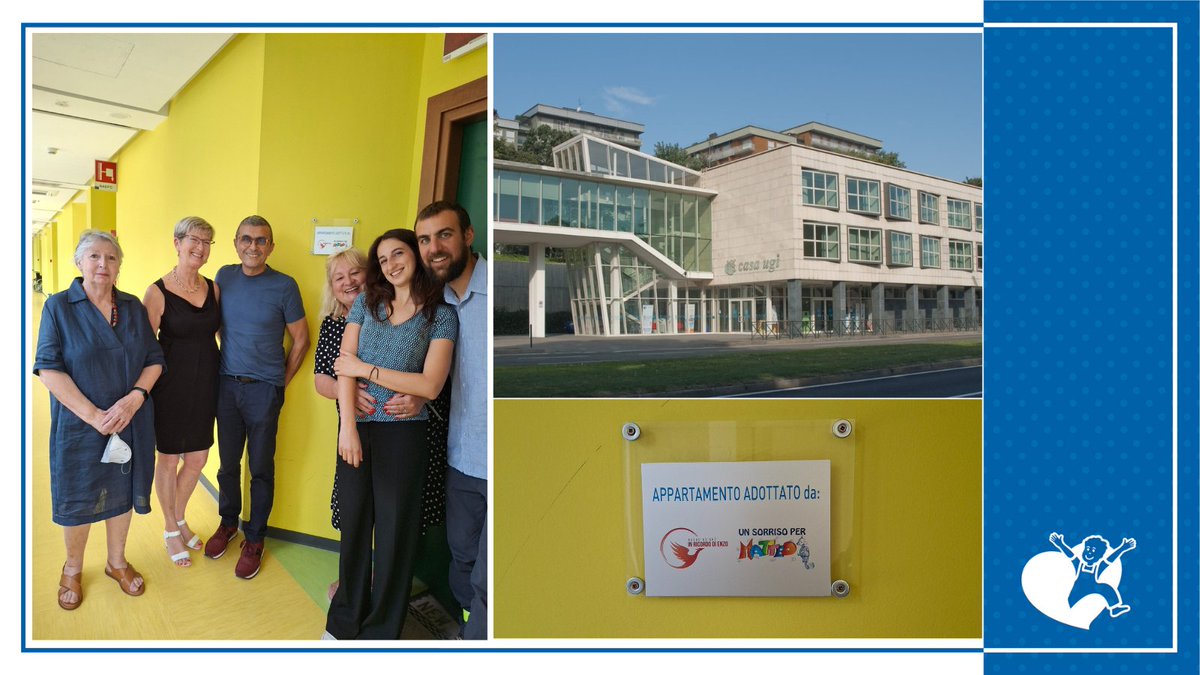 Un grazie di CUORE alla famiglia De Santo (Associazione In Ricordo Di Enzo) e a mamma Agagliate (Un Sorriso per Matteo), per aver sostenuto anche quest'anno l’adozione di un appartamento in Casa Ugi, garantendo per un anno la copertura delle spese di utenze e gestione. 
#ugiodv