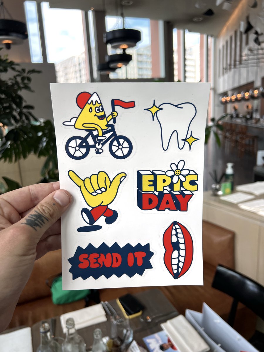 cigthief's tweet image. Sticker sheet I made for the @SwatchUK @sampilgrim watch launch yesterday in London. Such a good day!