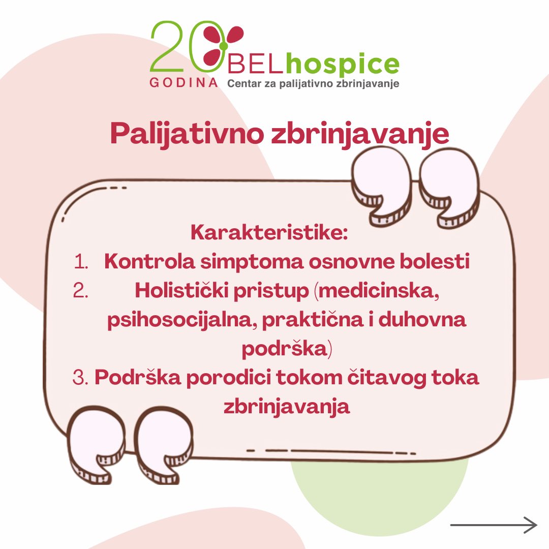 BELhospice's tweet photo. .#BELhospice #Palijativnozbrinjavanje #Kvalitetživota #Dostojanstvo
Podelite ovu objavu kako bi što više ljudi saznalo o važnosti palijativnog zbrinjavanja.
Više o tome, takođe na: https://t.co/SttmKwOtGB https://t.co/iSfIK9KTP9