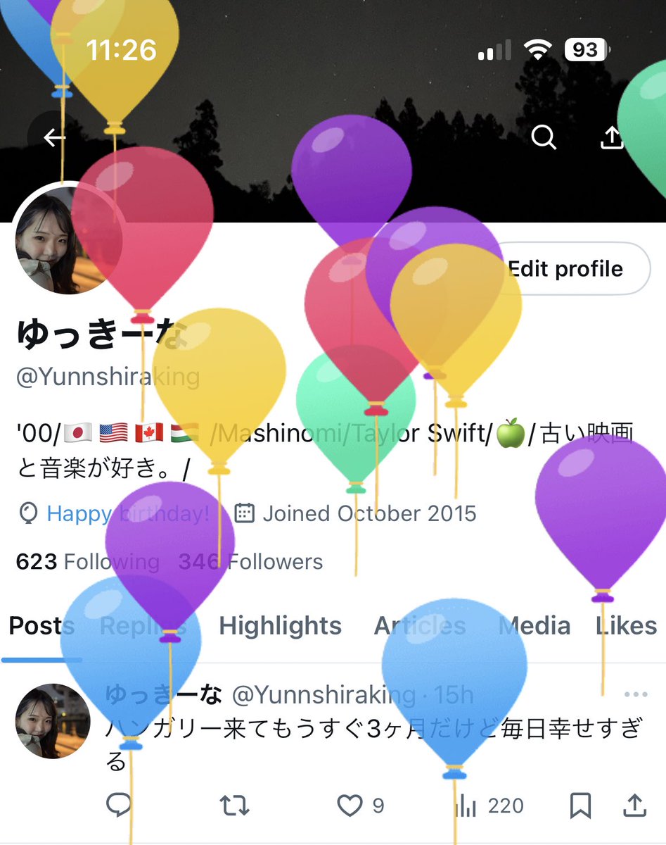 Yunnshiraking's tweet photo. 今年も誕生日を迎えることができました❤️‍🔥
初めての海外での誕生日だけどみんなに祝ってもらえて幸せです🌹🤍 https://t.co/bm9kXzZesM