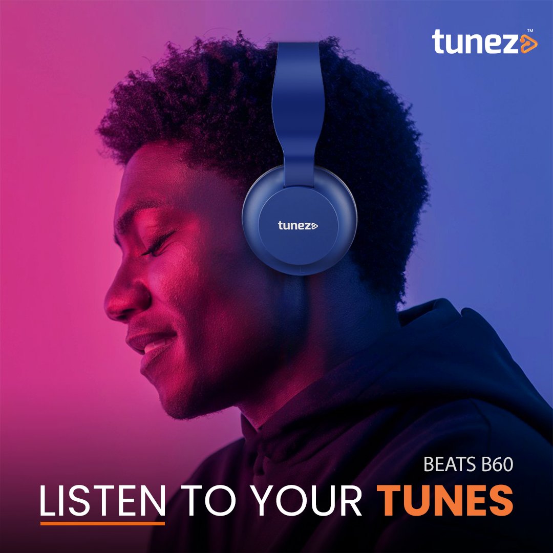 tunez_go's tweet image. Dive into your favorite tracks with the immersive sound of Tunez Beats B60 Headphones. 🎧 Listen to your tunes, feel the beat. #TunezBeatsB60 #feelthemusic

#Tunez #Gotunez #Headphone