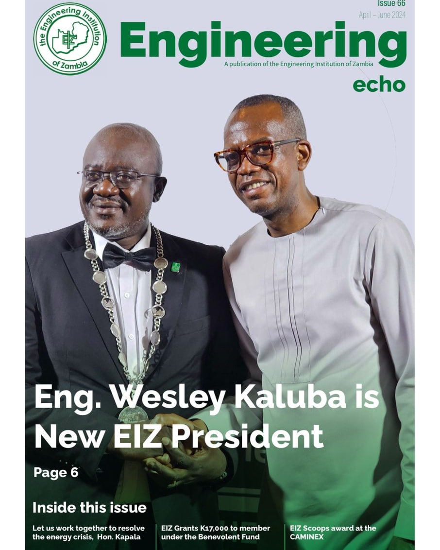 The 66th Issue of the Engineering Echo is out!Inside the newsletter are updates, new developments and many interesting stories. Also look out for a special interview with the EIZ President. Enjoy your reading!

eiz.org.zm/files/821e6201…