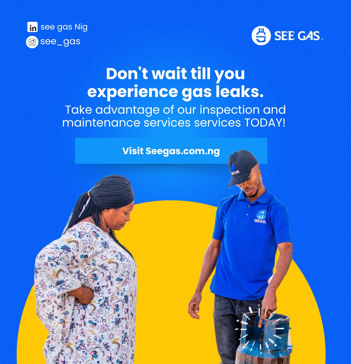 SeeGas100's tweet photo. Don't wait till you experience something as disasterous as gas leaks before you schedule an inspection or maintenance check!

Visit https://t.co/bfFG2HDtfP, call or send us a DM to schedule an inspection or maintenance check today!
.
.
.
#SeeGas 
#gasstationinabuja https://t.co/W3cnEpQCP0