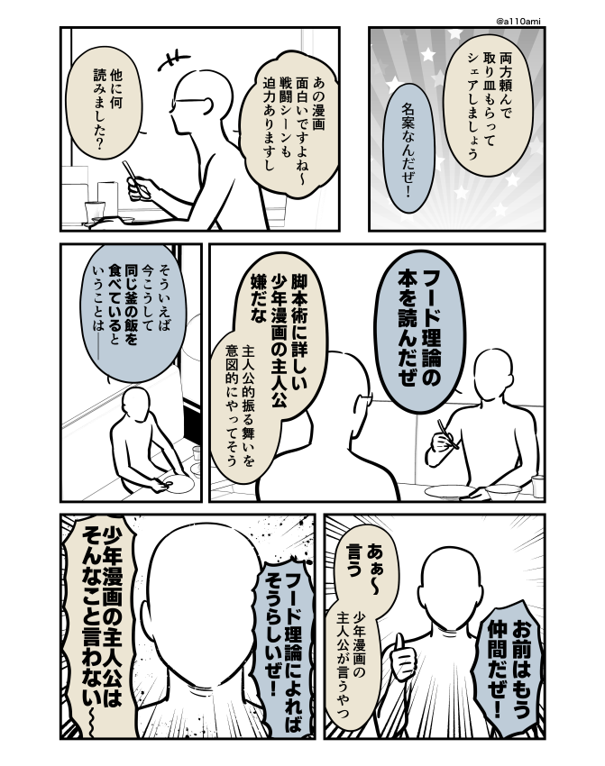 新連載を考える漫画家と編集のオリジナル漫画(のネーム )
少年漫画の主人公編(3/3) 