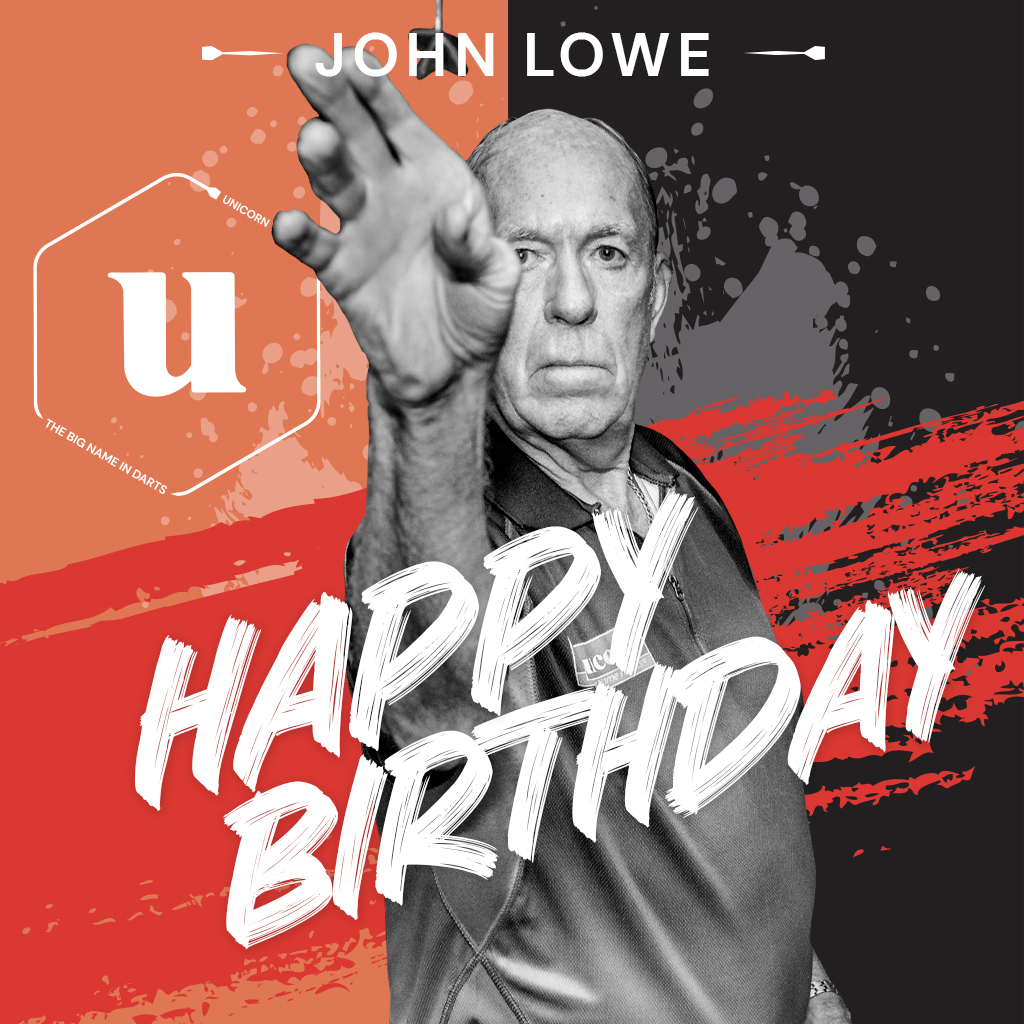 UnicornDarts's tweet photo. Happy Birthday @jloweprodart! 🎯

The 3-time World Champion turns 79 today! 🎉

Have a wonderful day, John!

#UnicornDarts #JohnLowe #ForEveryPlayer https://t.co/LRZDV8mytm